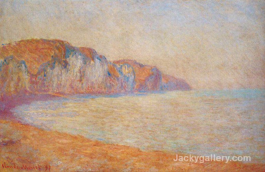 Cliff at Pourville in the Morning by Claude Monet paintings reproduction